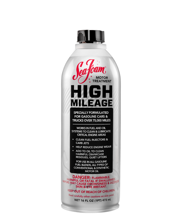 Sea Foam High Mileage Motor Treatment Product Photo on White Background